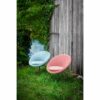 petit fauteuil rond bleu rose