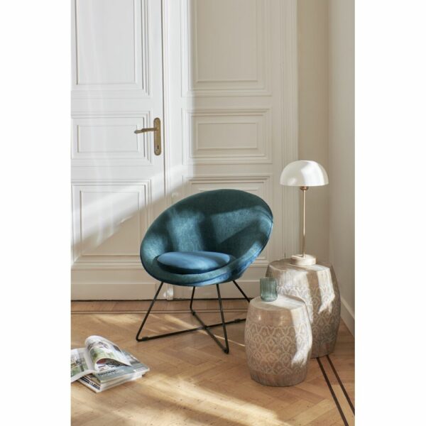 fauteuil bleu turquoise