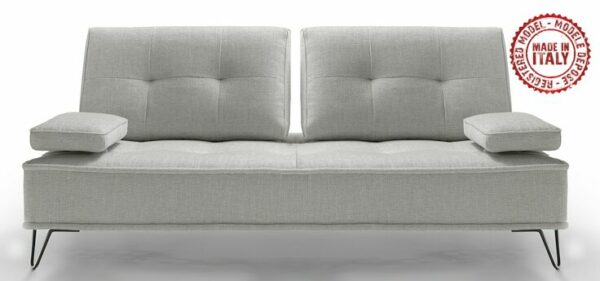 Canapé contemporain tissu gris