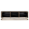 meuble TV de salon or marron peau animal