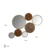 miroir ronds paillettes