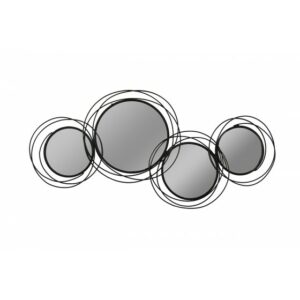 Miroir RONDS ASSEMBLÉS en métal noir