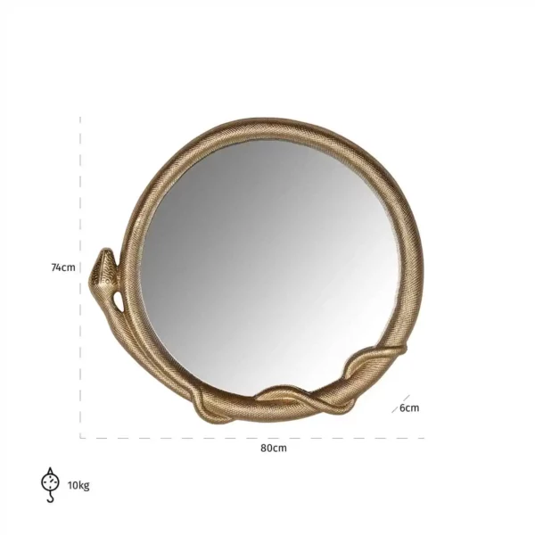 miroir design serpent snake