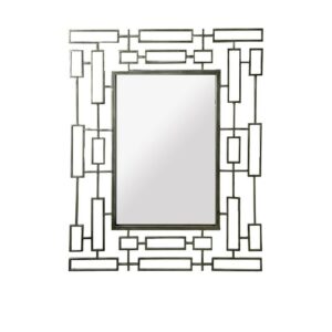 Miroir métal GÉOMÉTRIQUE ARGENT