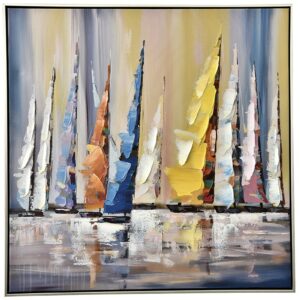 tableau déco bateaux bord de mer