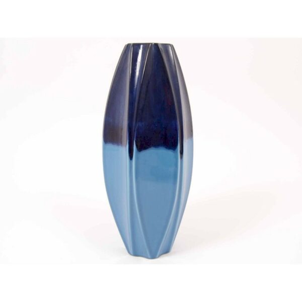 vase haut bleu