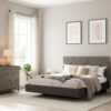 Chambre à coucher lit commode tête de lit chevet moderne bois chêne de qualité
