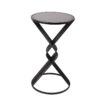 petite table d'appoint métal noir