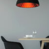 suspension ronde originale50cm noir cuivre