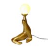 lampe or blanc