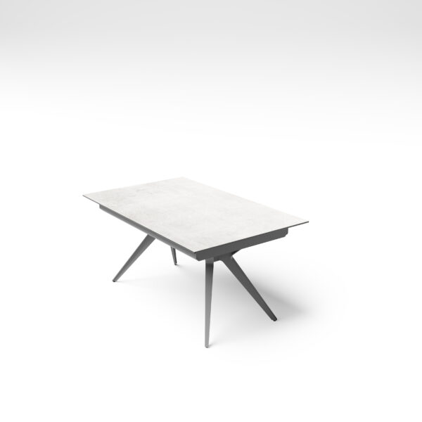 table de séjour pratique originale avec allonges pied métal