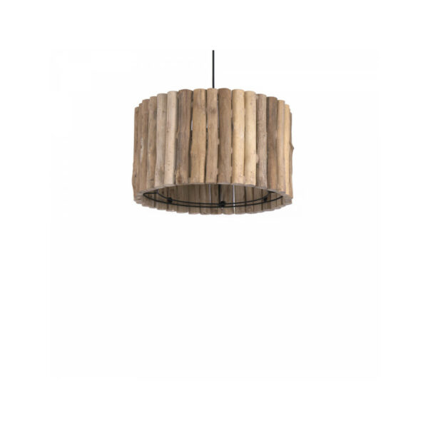 lampe suspendue en bois naturel