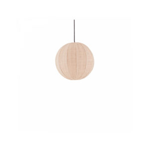 Suspension boule en raphia naturel