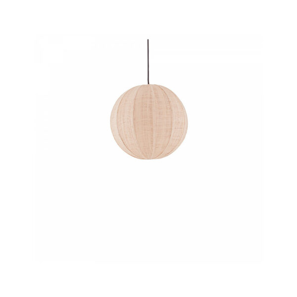 Suspension boule en raphia naturel