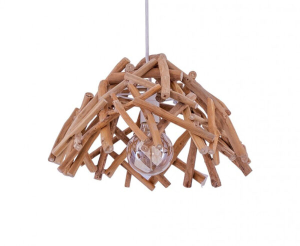 Suspension lampe suspendue en bois deco nature ambiance naturelle