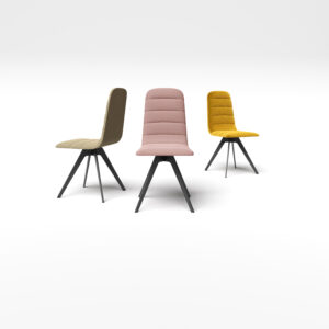 Chaises confortables de très bonne qualité couleurs beige, rose et jaune nettoie facilement