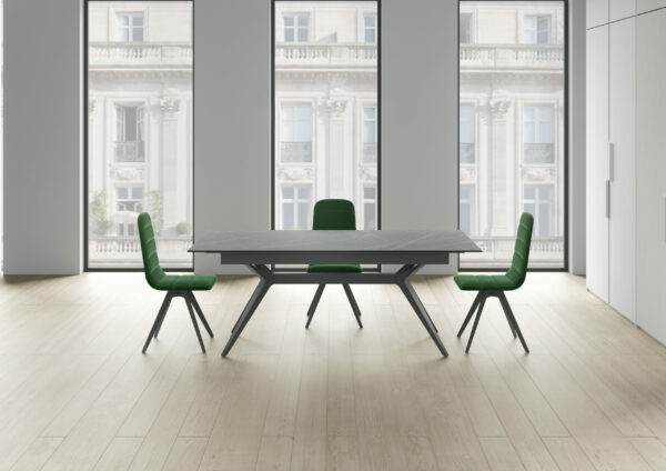 chaises vertes design modernes qualité haut de gamme