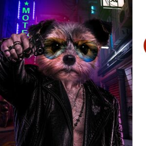 Tableau chien gangster