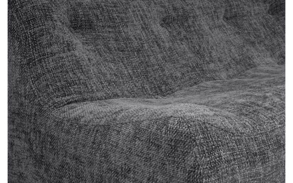 canapé style années 60 tissu gris anthracite