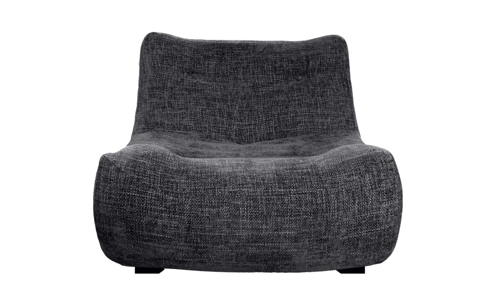 fauteuil confortable en tissu style vintage rétro