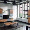 meubles de salon style industriel atelier
