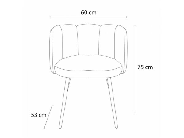 Chaise hauteur 75cm