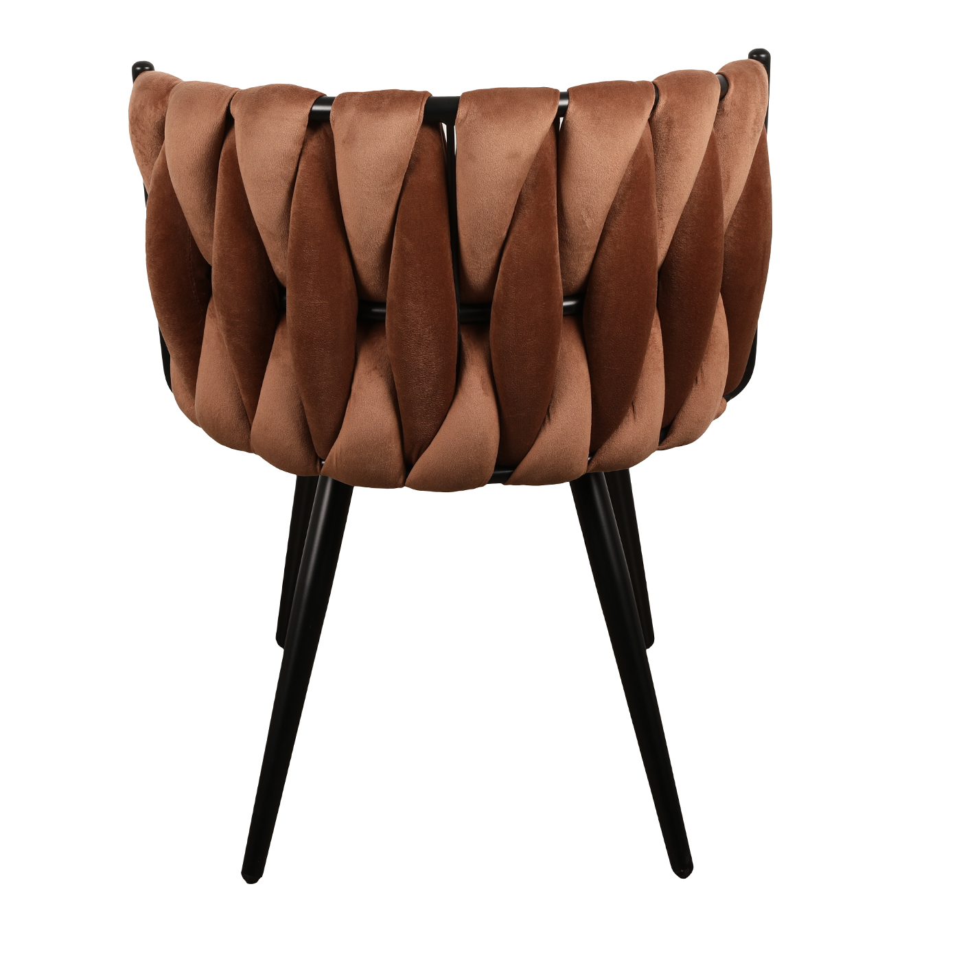 chaise de salle à manger confortable design moderne originale rouille terracotta