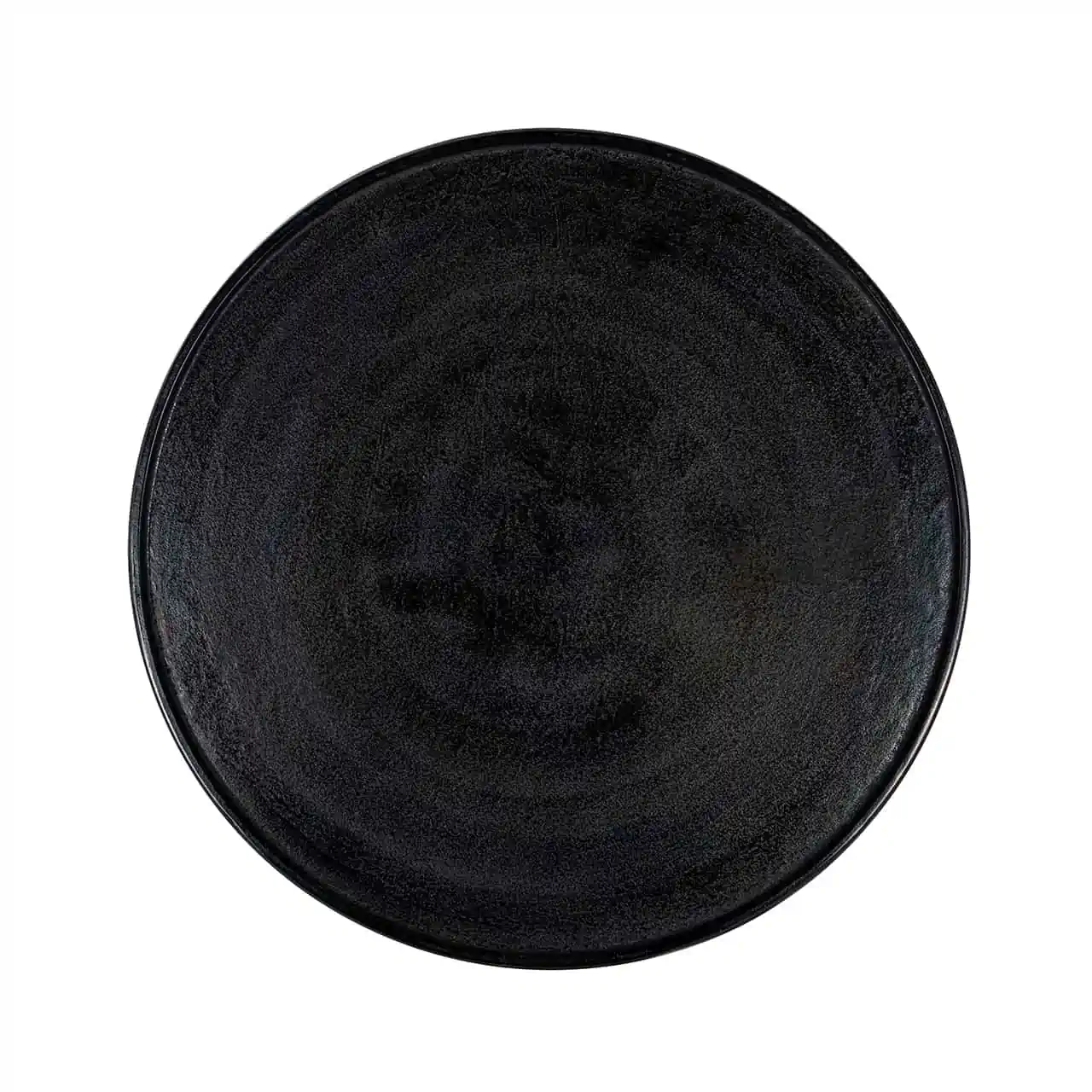 Table basse ronde design noir intemporel