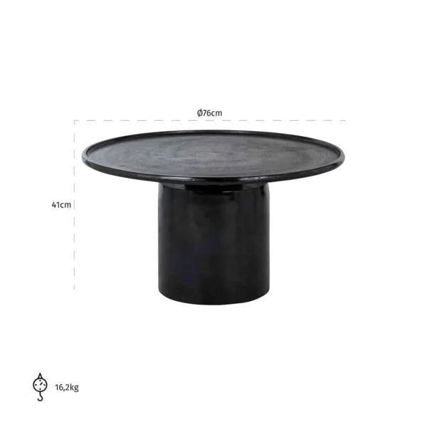 table de salon ronde diamètre 75cm