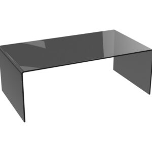 table basse originale en verre gris