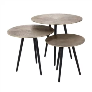 3 tables basses rondes modernes originales