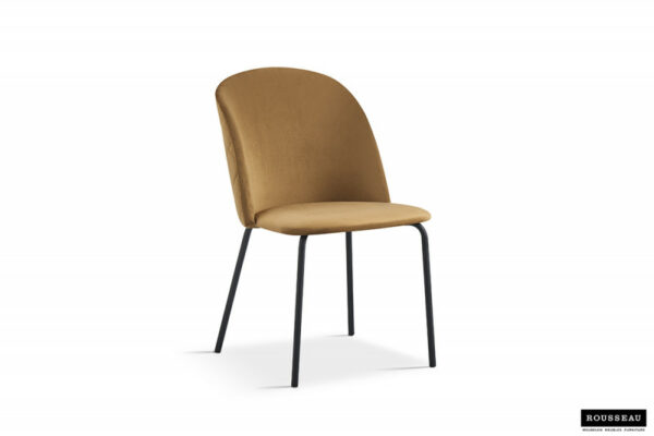 chaise moderne ocre or jaune doré lumineuse