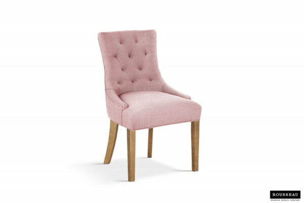 Chaise rose bonbon clair moderne confortable