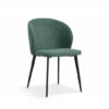 chaise moderne en tissu vert petit prix pas chère