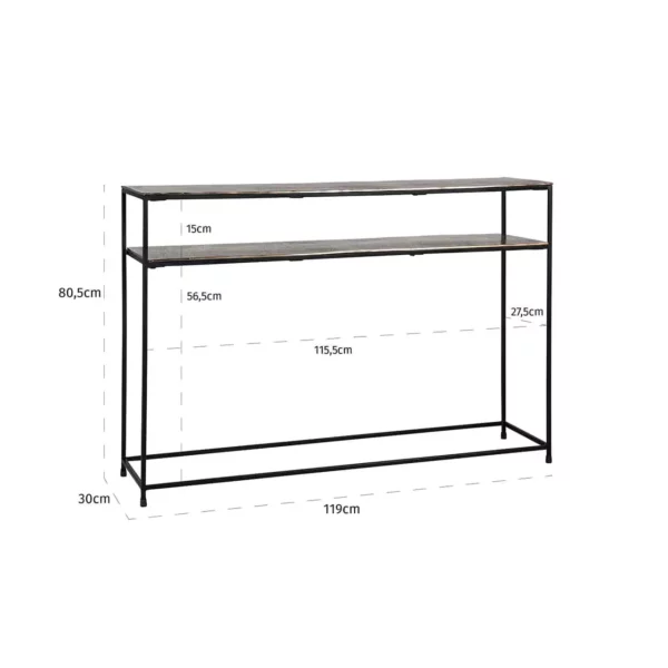 Meuble étroit Console design minimaliste pratique pour un couloir, une entrée, une chambre, un petit intérieur