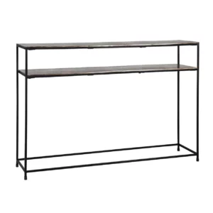 Console design minimaliste métal alu or gold champagne noir