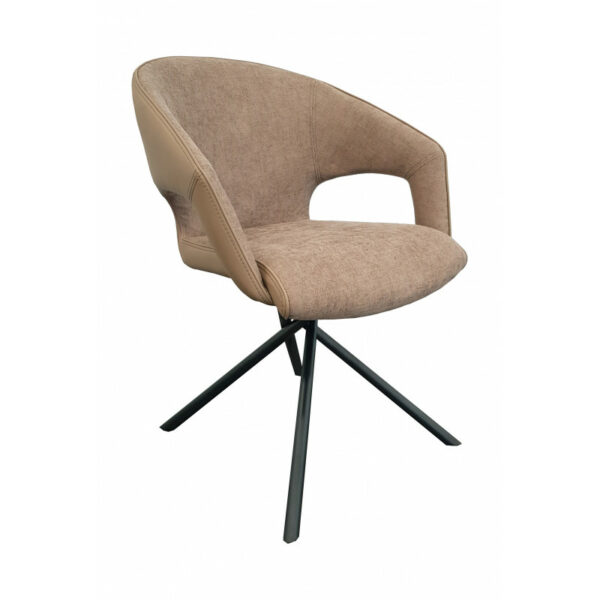 Fauteuil de table ISABELLE taupe beige