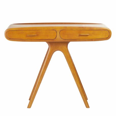 Console style vintage SIXTIES en bois hévéa teinte noyer