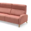 Canapé moderne très confortable en tissu avec pieds bois