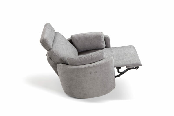 Fauteuil JULIO CHAIR tissu gris clair