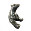 Statue originale ours brun assis deco exterieur outdoor bois&deco