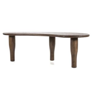 table ovale bois forme vague arrondie originale