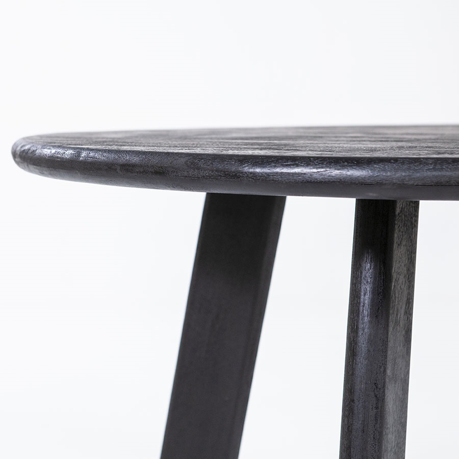 table ronde design élégante en bois marron
