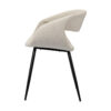 Fauteuil de table GRACIEUX blanc perle