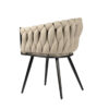 chaise dossier tissu tressé tissé original