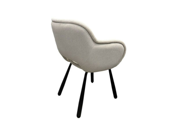 Chaise fauteuil de table beige ivoire