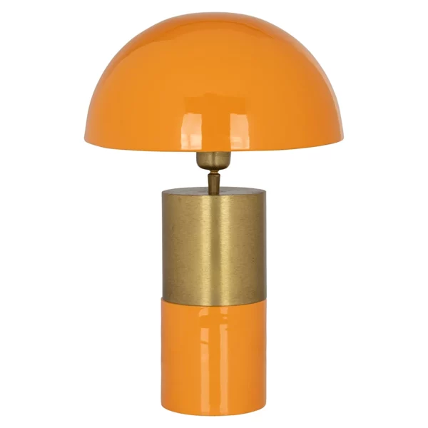Lampe TWILLA métal orange & doré