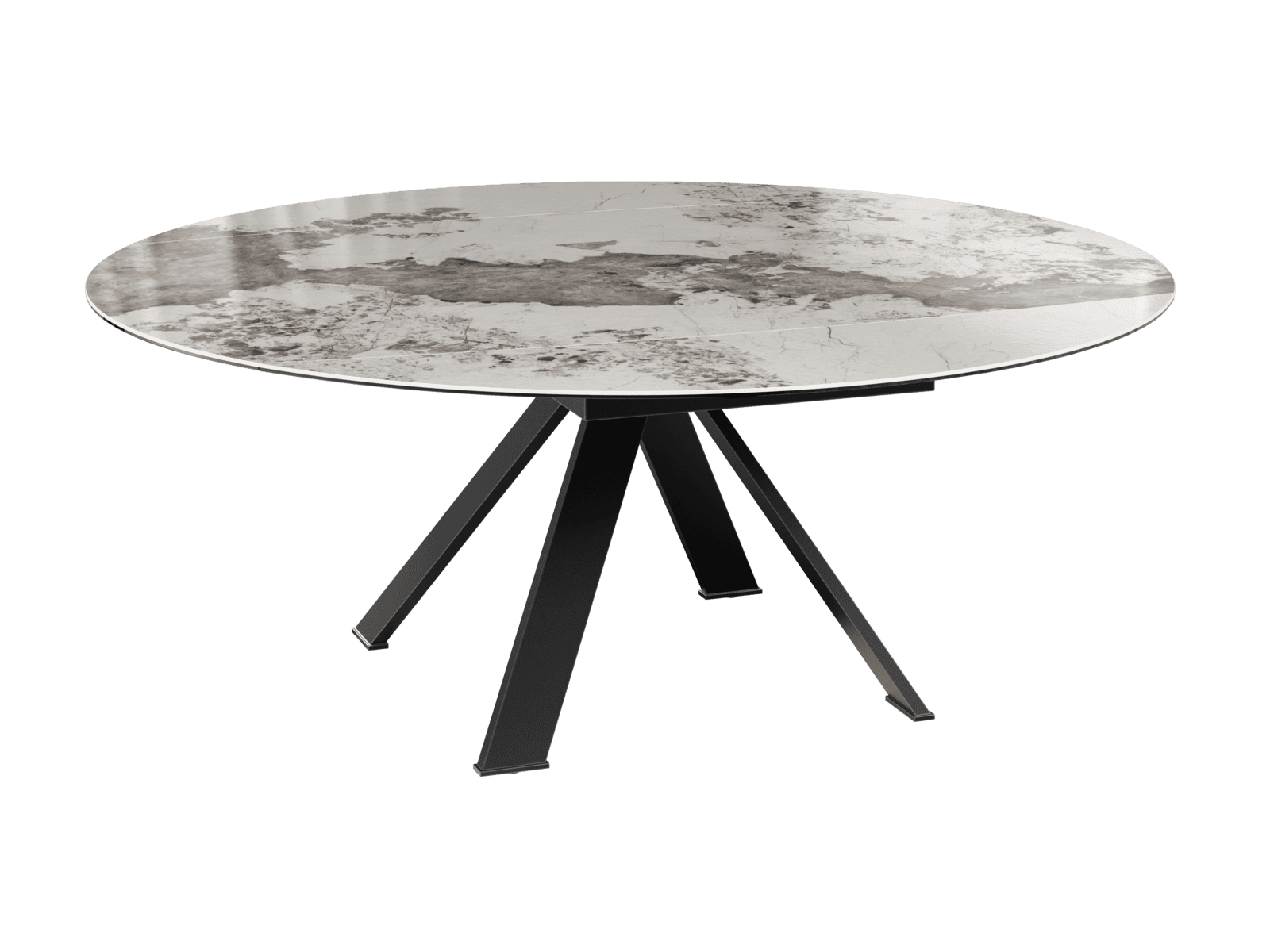 Table GRANDE AUSTIN céramique finition MARBRE CALCATTA