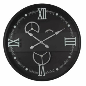 Horloge masculine avec engrenages et chiffres romains