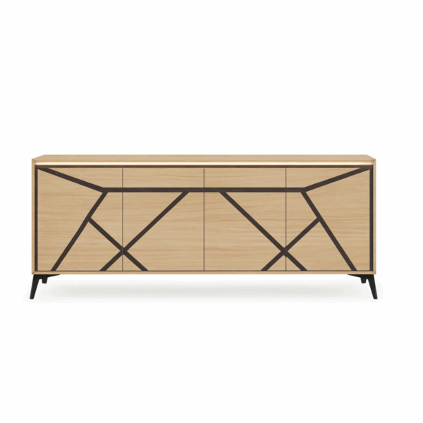 MIKADU - Enfilade en chêne moderne. Choix des fintions